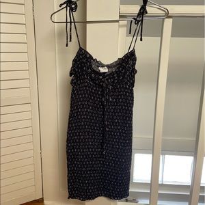 Skylar + Madison Smocked NAVY mini dress